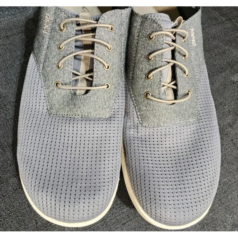 Olukai Nohea Moku Shoes Mens Size 14 Grey‎ Slip On Boat Beach Casual Sneakers